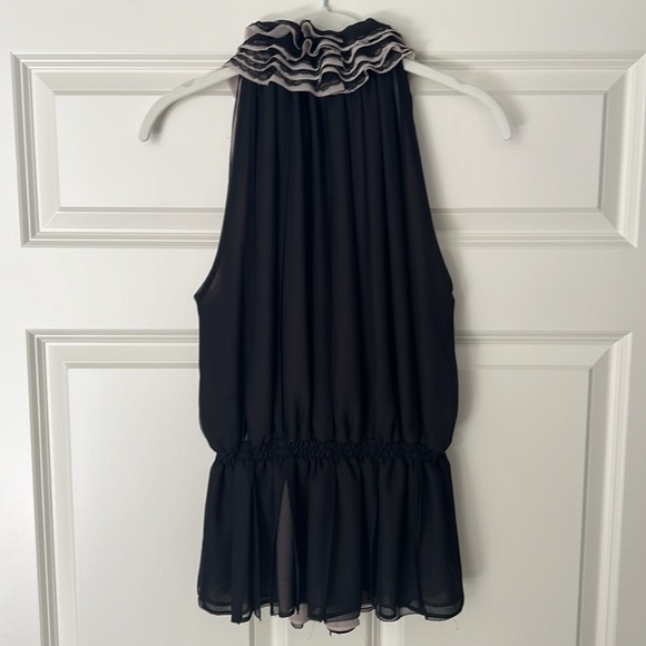 Neiman Marcus Robert Rodriguez For Target Black Ruffle Neckline Tank - Picture 9 of 10